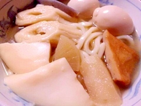 これだけでも満腹　　おでんうどん